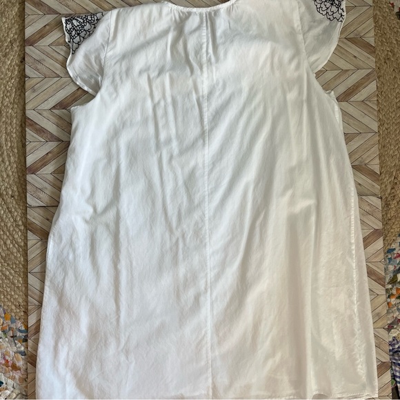 Susana Monaco Dress Embroidered Beach Swim Resort Cover Up Tassel Tie Keyhole - Picture 7 of 8